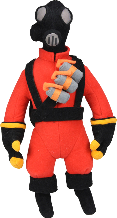 Team - Neca Team Fortress 2 Pyro 13" Plush (378x700), Png Download