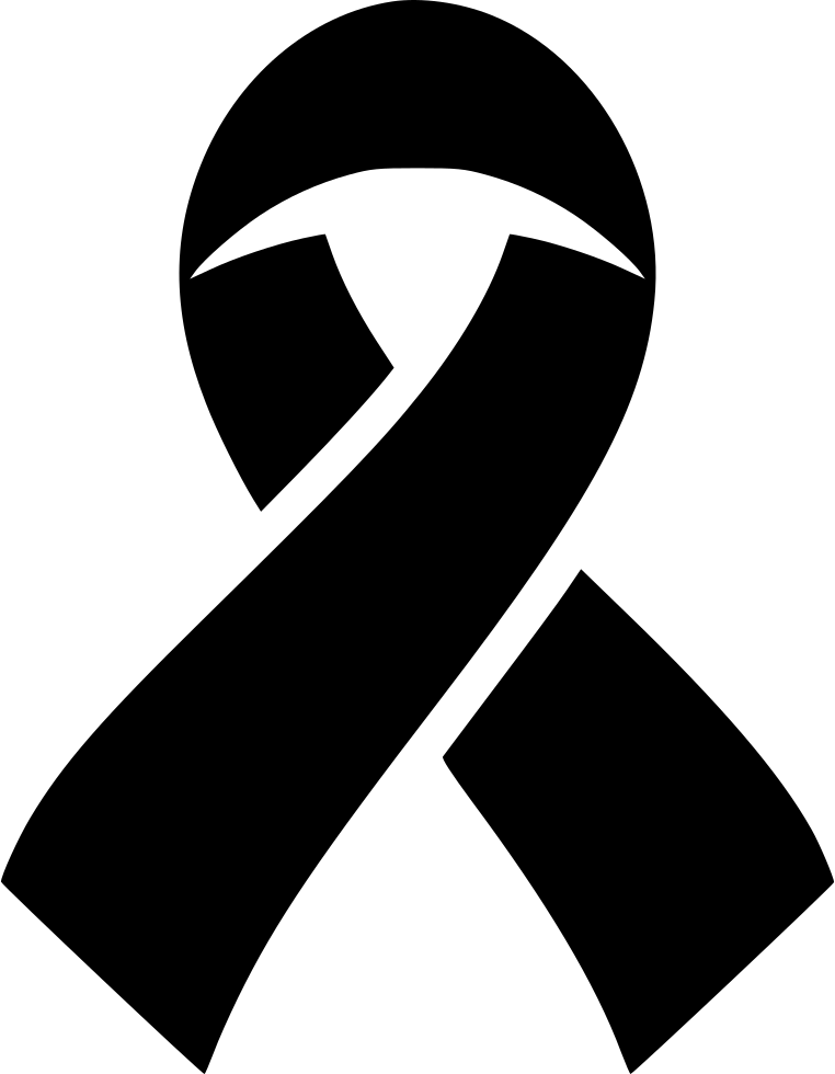 Ribbon Aids Cancerhivsolidarity - Laço De Luto Png (762x980), Png Download