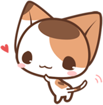 Neko Cat Messages Sticker-6 - Cat Playing With Yarn (450x389), Png Download