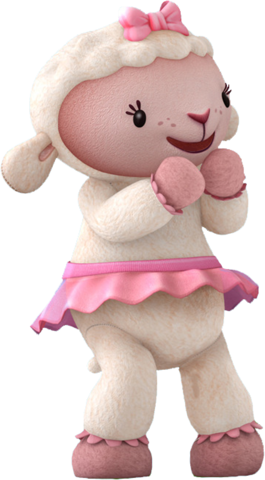 Doc Mcstuffins Birthday Party, 4th Birthday Parties, - Doc Mcstuffins Characters Lambie (395x666), Png Download