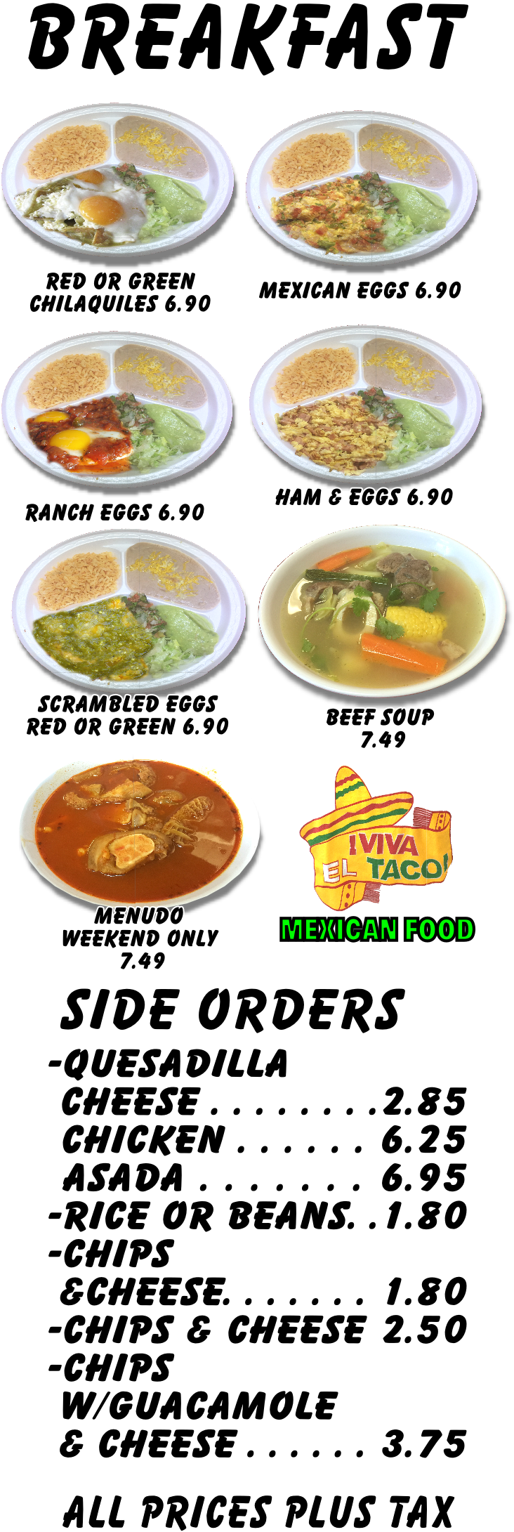702 - 437 - 7405 - - Viva El Taco Express (755x2221), Png Download