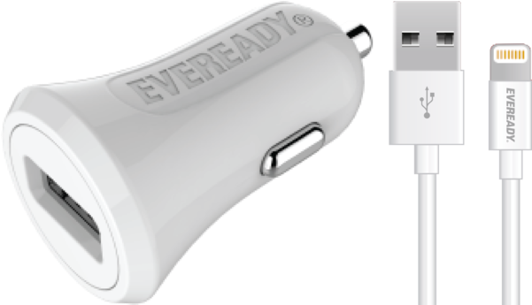 Eveready Lightning Car Charger - United Arab Emirates (600x550), Png Download