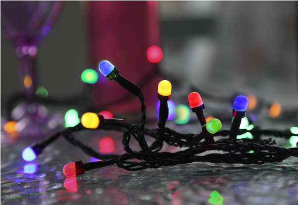 Light Chain Cherry - Oświetlenie Dekoracyjne: Świecący Na Kolorowo Łańcuch (600x600), Png Download