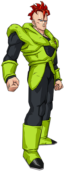 Android 16 - Dragon Ball Af Android 20 (267x594), Png Download