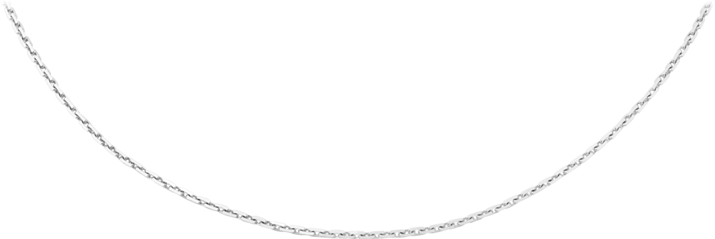 Chain Necklacewhite Gold - Chain (1024x342), Png Download