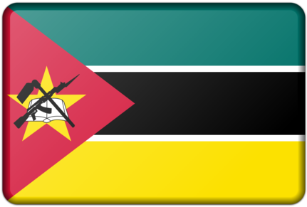 Flag Of Mozambique National Flag Flag Of South Africa - Mozambique Flag (510x340), Png Download