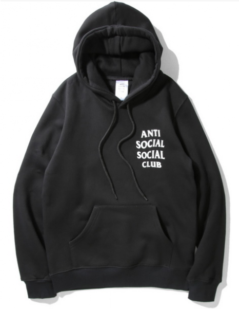 Anti Social Social Club Label Hooded Sweater - Anti Social Social Club Label (600x600), Png Download