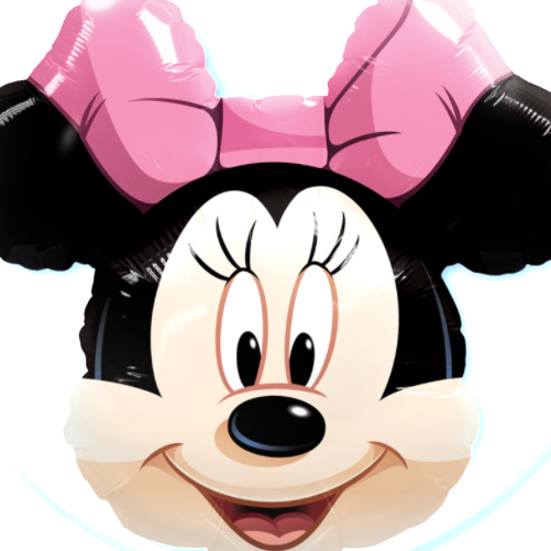 Minnie Mouse Double Bubble Balloon 1pc - Qualatex Bubbles Minnie Mouse Balloon (501x501), Png Download