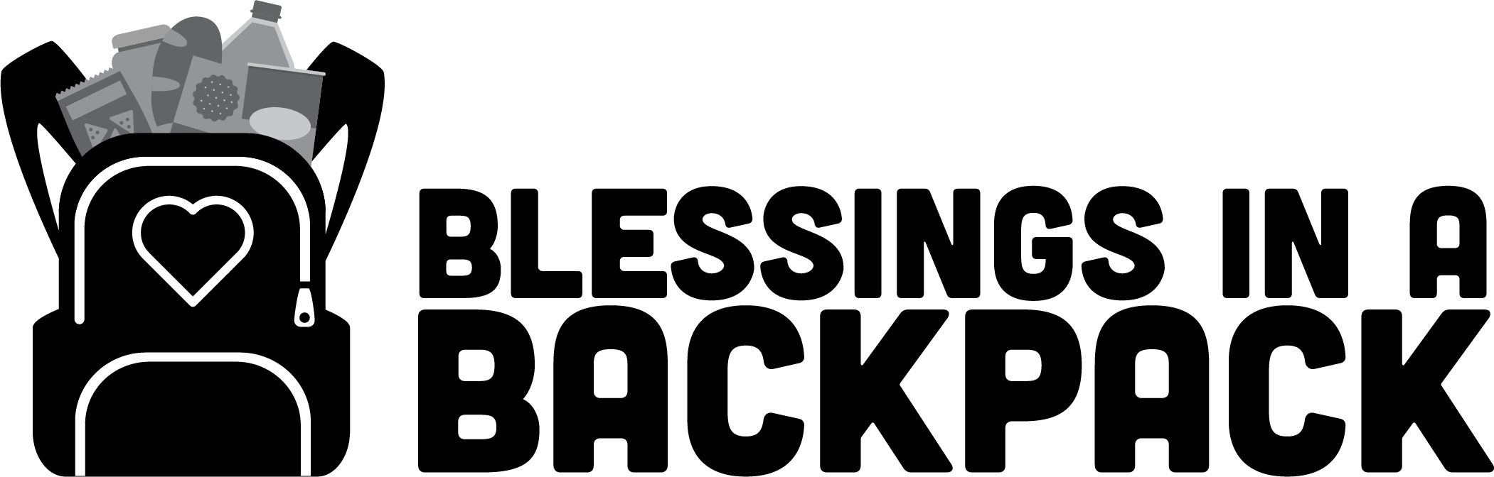 Bib Grey Scale Logo - Blessings In A Backpack Logo (2101x672), Png Download