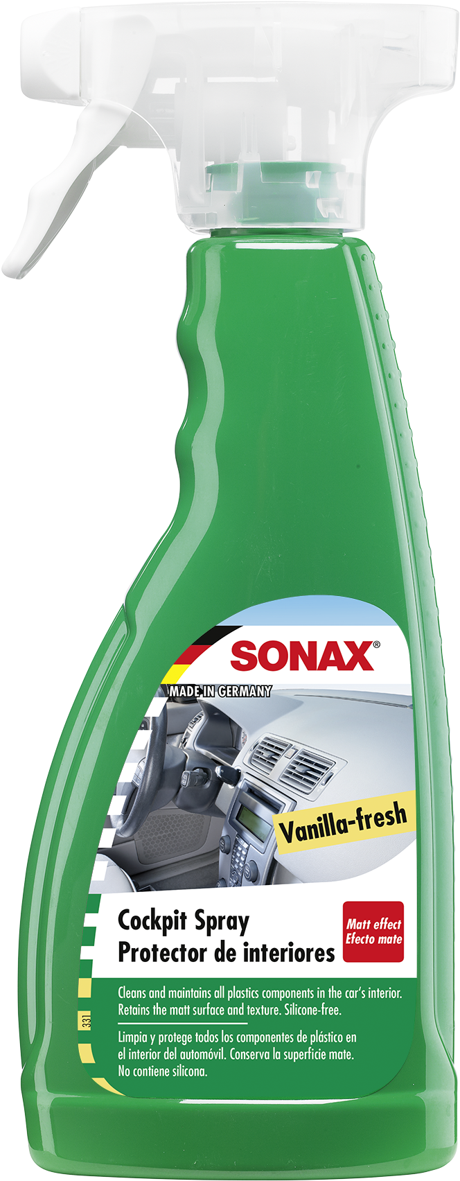 Sonax Cockpit Spray Vanilla-fresh - Sonax Interior (742x1772), Png Download