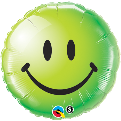 18" Redondo, Carita Feliz, Verde - Smiley Face Red (480x480), Png Download