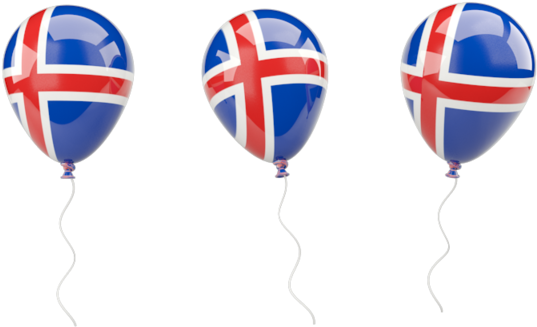 Illustration Of Flag Of Iceland - Croatia Balloon (640x480), Png Download