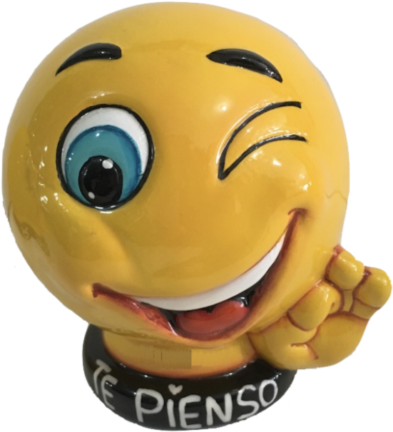 Alcancía Emoji Mano Izquierda - Smiley (600x825), Png Download