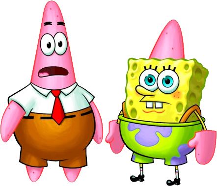 Bob Esponja Y Patricio Png - Spongebob Squarepants: Book Of Silly Stuff (442x379), Png Download