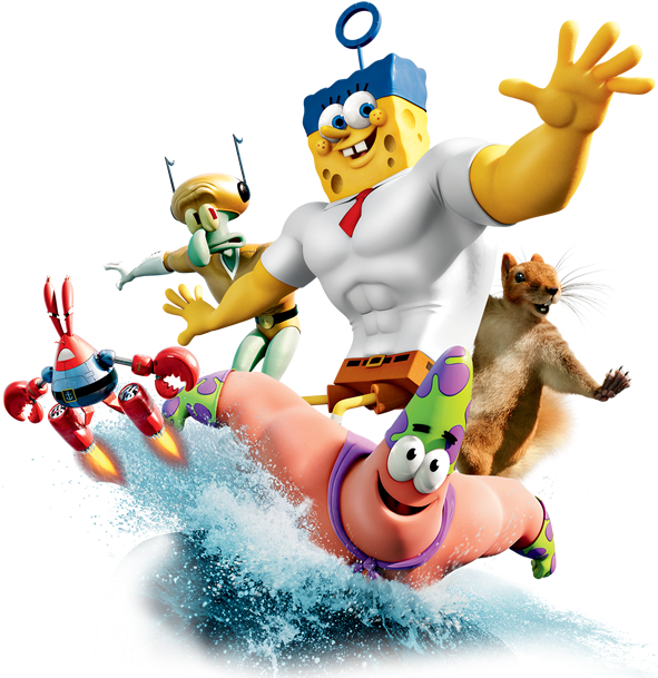 Bob Esponja - Sponge Out Of Water (591x674), Png Download
