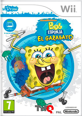Spongebob Squigglepants Udraw Wii (400x400), Png Download