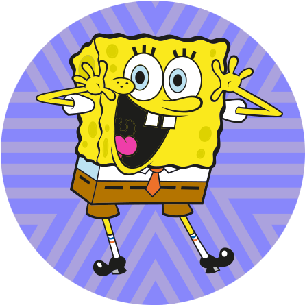 Bob Esponja - Sponge Bob Square Pants Dessert Plates, 8ct (480x461), Png Download