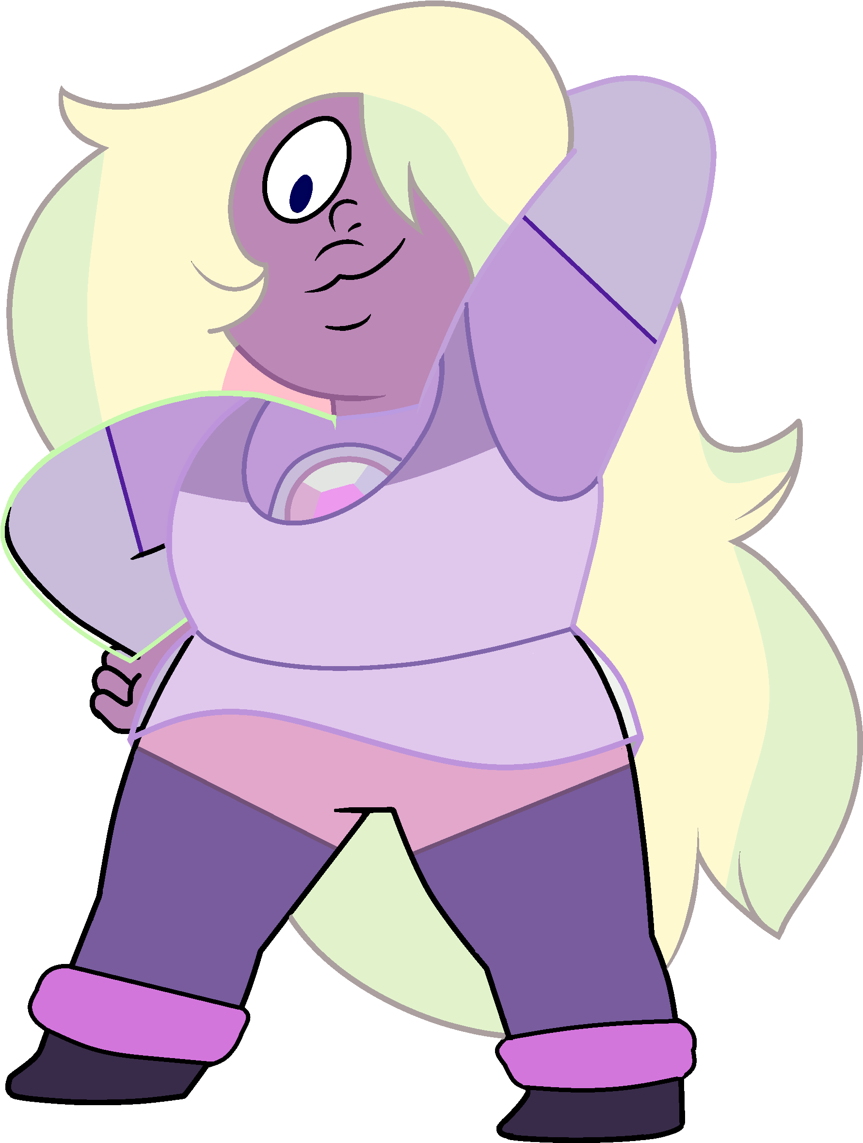 Rainbow Quartz - Cartoon (2000x2572), Png Download