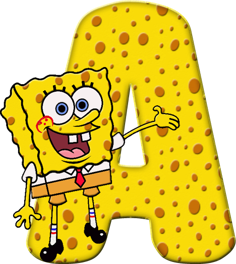 Bob Esponja - Letras Do Bob Esponja (468x524), Png Download