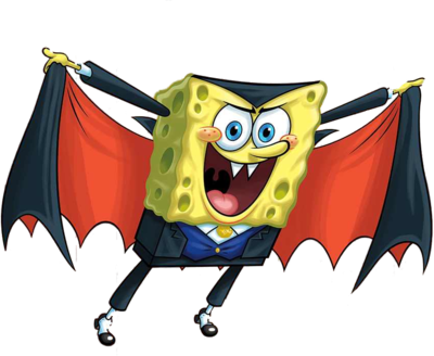 Images - Vectorhq - Com - Bob Esponja Halloween (400x328), Png Download