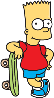 Bart En Monpatin Logo - Bart Simpson (400x400), Png Download