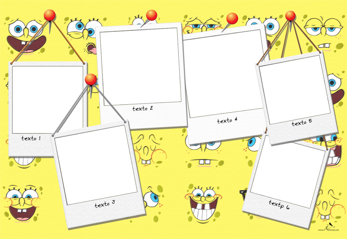 Plantilla Child 1 - Sponge Bob (709x490), Png Download