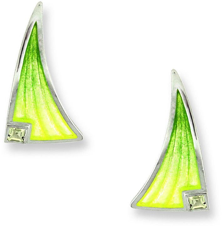 Nicole Barr Designs Sterling Silver Meadowgrasses Stud - Nicole Barr Silver And Lemon Quartz Meadowgrasses Stud (800x800), Png Download