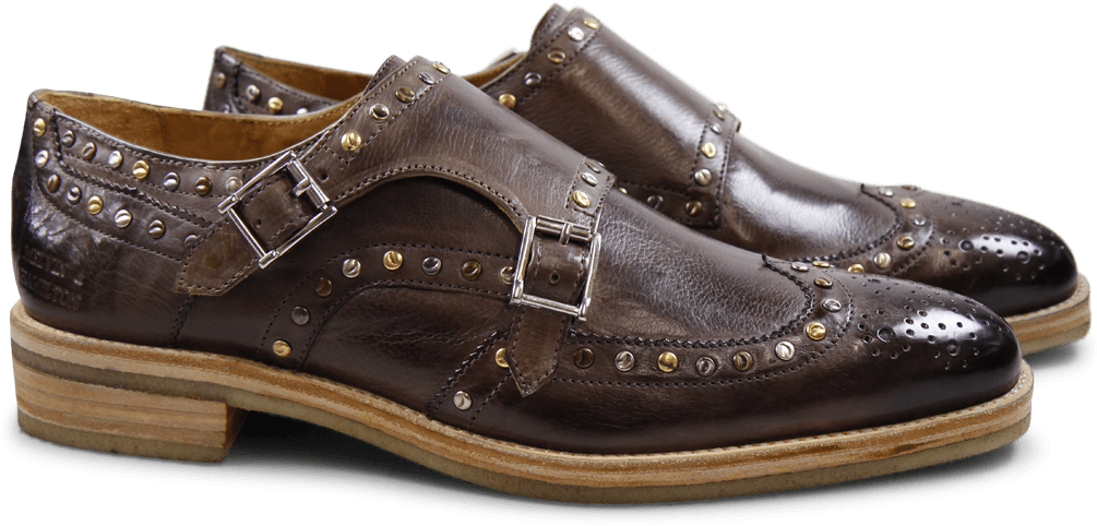 Monks Tom 5 Milano Stone Rivets Mixed Crepe - Slip-on Shoe (1024x1024), Png Download