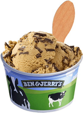 Coffee Coffee Buzzbuzzbuzz® Bulk - Chip Off The Dough Block Ben And Jerry's (374x393), Png Download