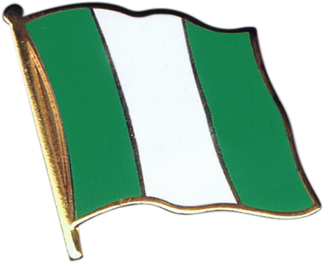 Nigeria Flag Pin, Badge - Hong Kong Flag Pin Badge 2x2cm (1500x1197), Png Download