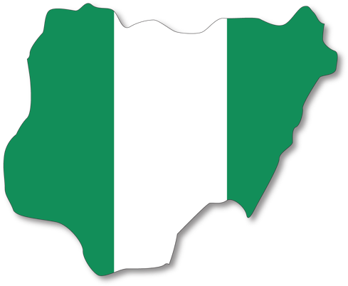 0649851 Map Flag Nigeria - Nigeria Coat Of Arm Png (500x470), Png Download