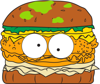Horrid Hamburger Brown - Grossery Gang Horrid Hamburger (400x400), Png Download