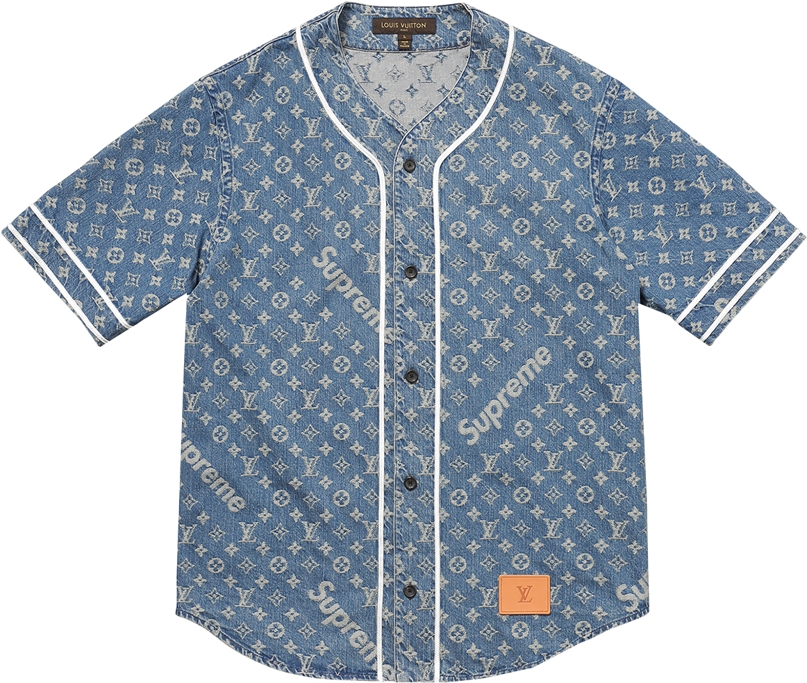 Supreme X Louis Vuitton Shirt (1200x1341), Png Download