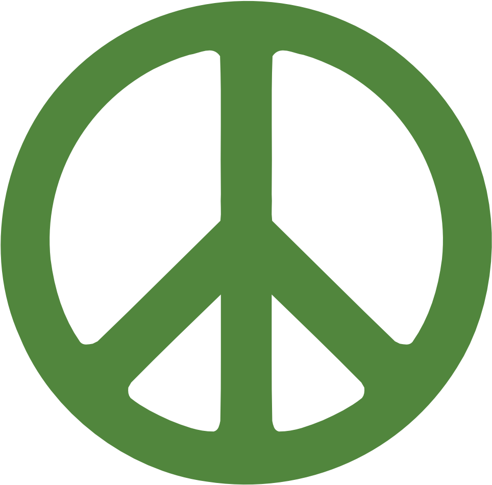 Nigeria Peace Symbol Flag 3 Suparedonkulous Flagartist - Peace Sign Clipart (999x999), Png Download
