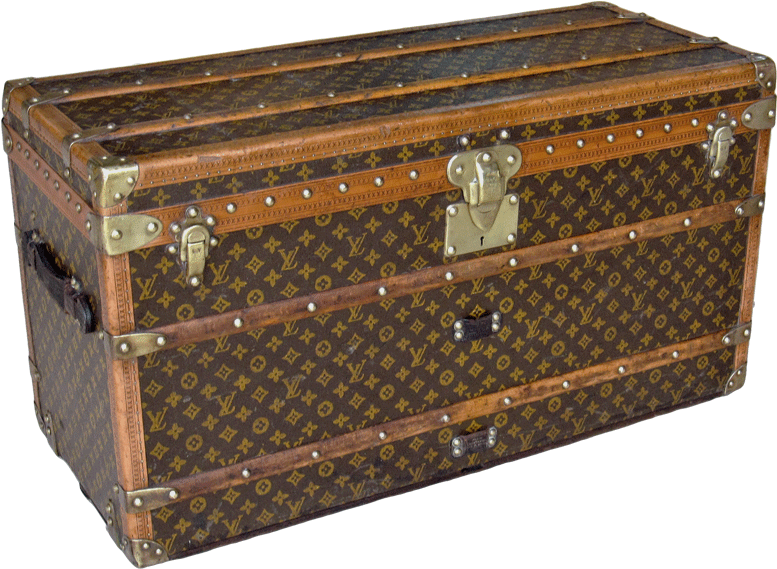 Full Size Boot & Shoe Box Trunk - Louis Vuitton Trunk Size (1024x683), Png Download