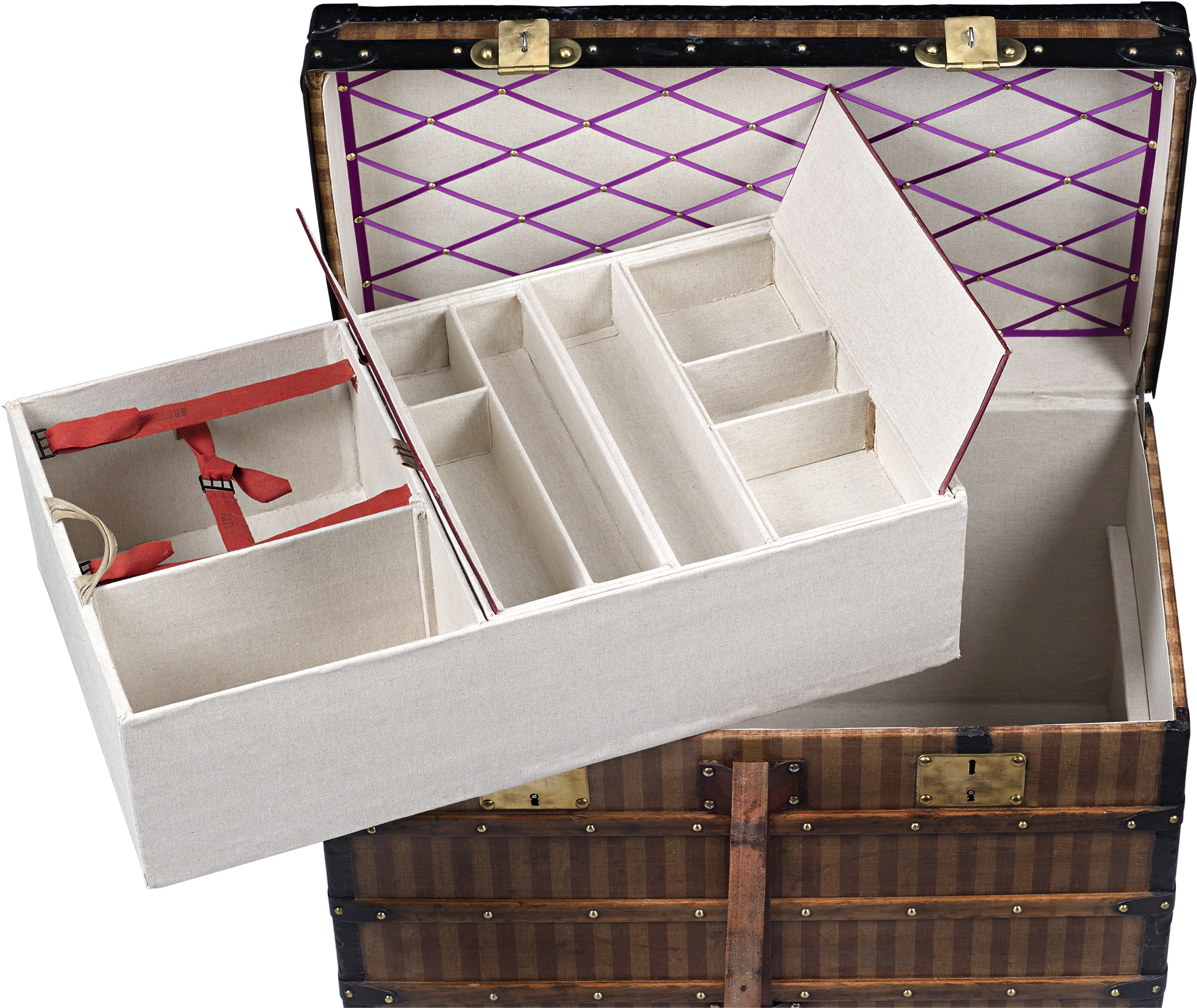 Louis Vuitton Rayée Steamer Trunk - Louis Vuitton (2500x2000), Png Download