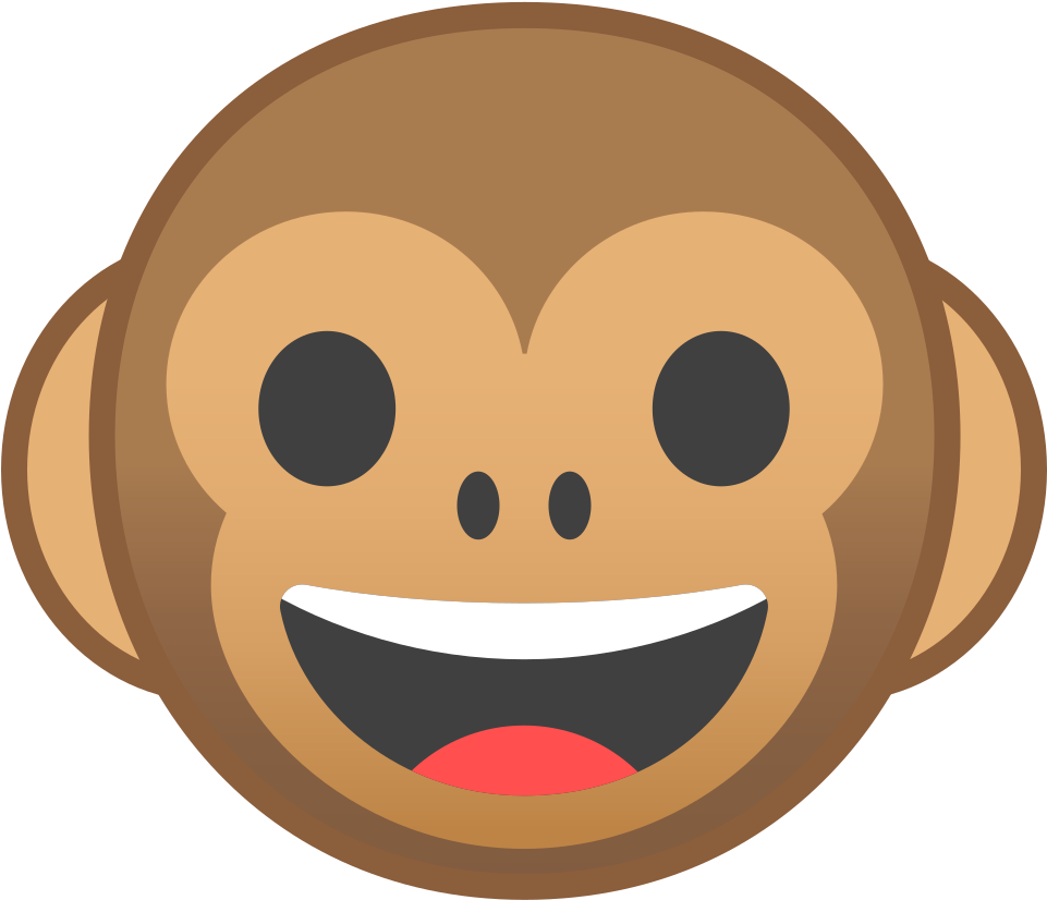 Download Svg Download Png - Monkey Face Emoji Png (1024x1024), Png Download