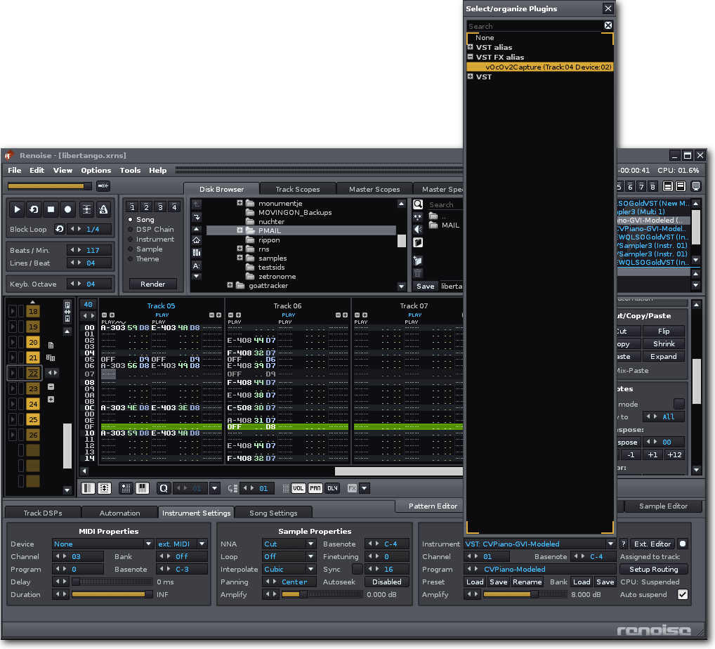 Vvoois Renoise Fx Alias 02 - Renoise (1018x924), Png Download