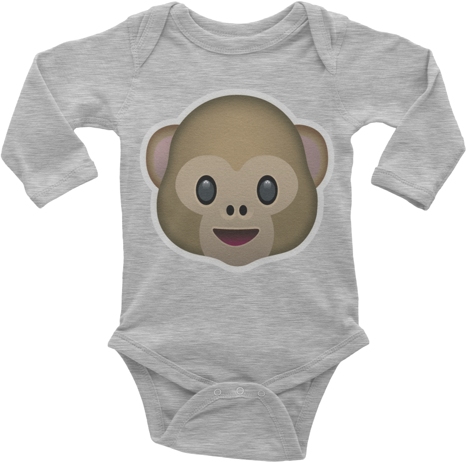 Emoji Baby Long Sleeve One Piece - Fiascotees Daddy's Little Gamer Dude | (1000x1000), Png Download