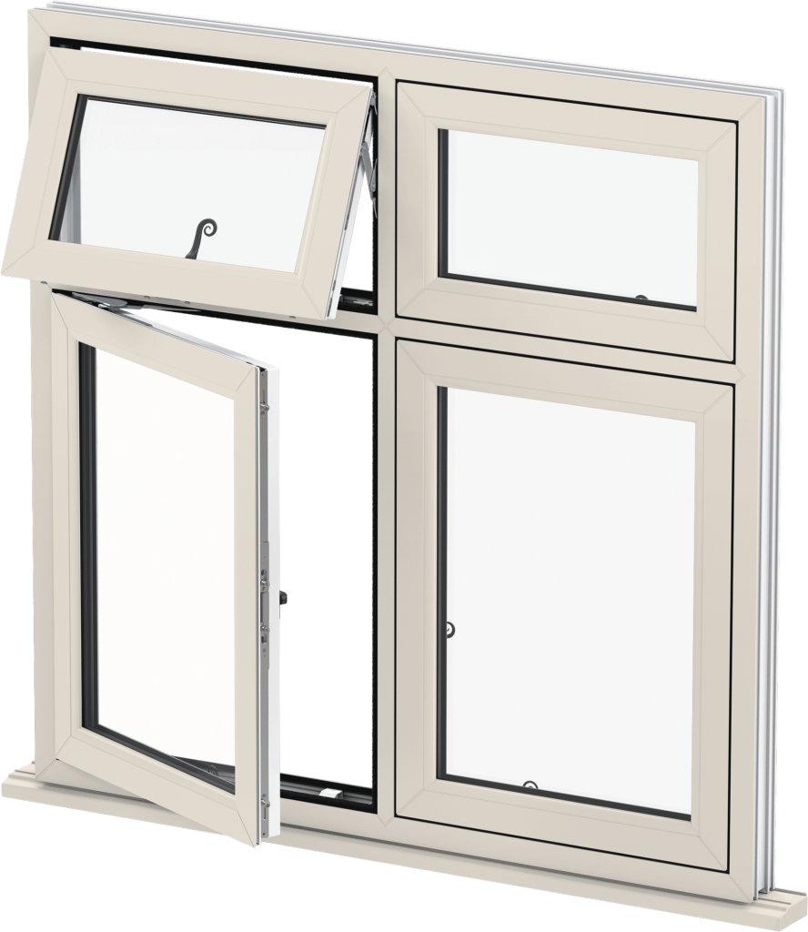 Liniar Flush Casement Window Colour Options - Flush Casement Rehau Windows (888x1024), Png Download