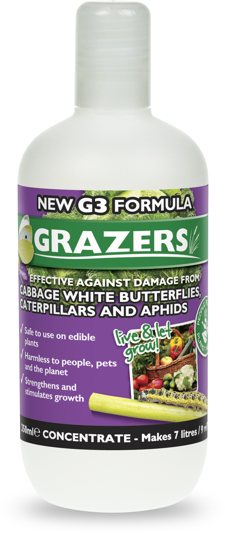 Grazers G3 Effective Against Damage From Cabbage White - Grazers - G1 - Protects Plants From Animal Damage - (870x1953), Png Download