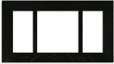 And Ebony Triple 2-inch Oak Park Frame - Inch (480x480), Png Download