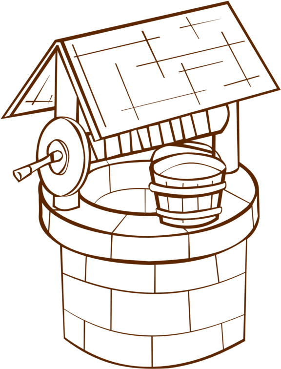 Rpg Map Symbols Wishing Well - Storage Of Water Drawing (958x958), Png Download