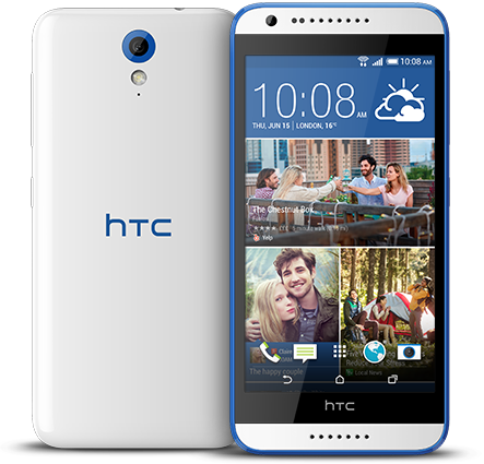 620 - Htc Desire 620g White (443x425), Png Download