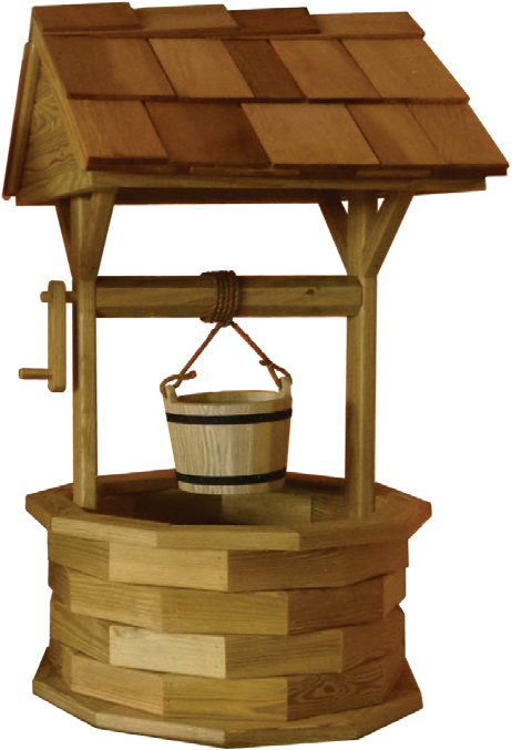 Pine Creek Structures Outdoor Decor - Wishing Well (486x710), Png Download
