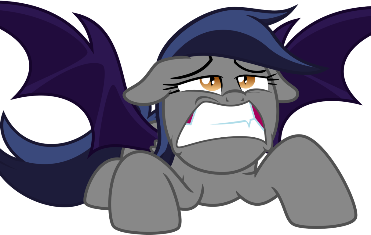 Inudewaruika, Bat Pony, Bat Pony Oc, Grimace, Oc, Oc - Mlp Eg Echo The Bat Pony (1214x1024), Png Download