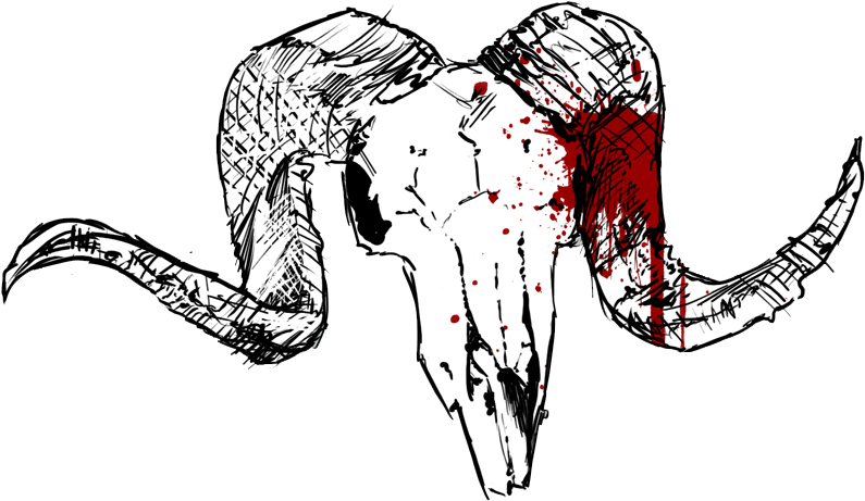Ram Skull By Iselen-dkk7tc - Illustration (900x550), Png Download