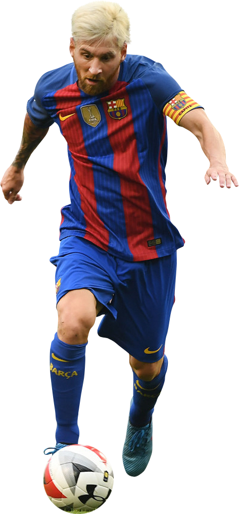 Lionel Messi Football Render - Messi 2017 Hd Png (473x1014), Png Download