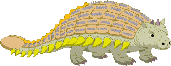 Banner Free Ankylosaurus Drawing Cute Cartoon - Ankylosaurus Euoplocephalus (600x600), Png Download