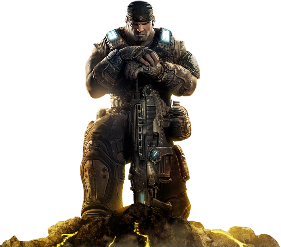 Justinright - Gears Of War (1000x864), Png Download
